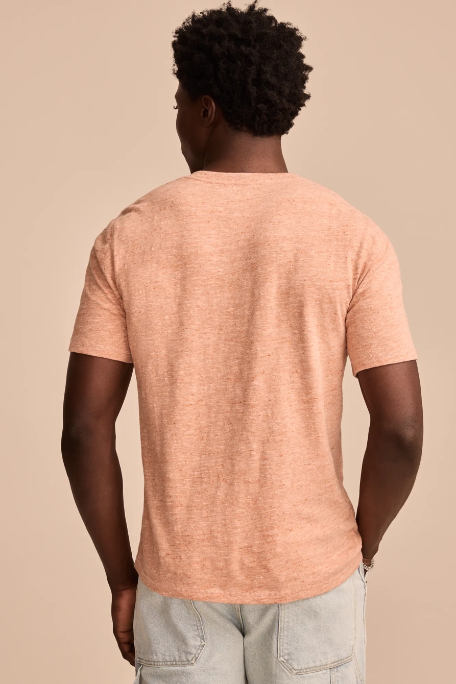 LINEN SHORT SLEEVE HENLEY, image 5