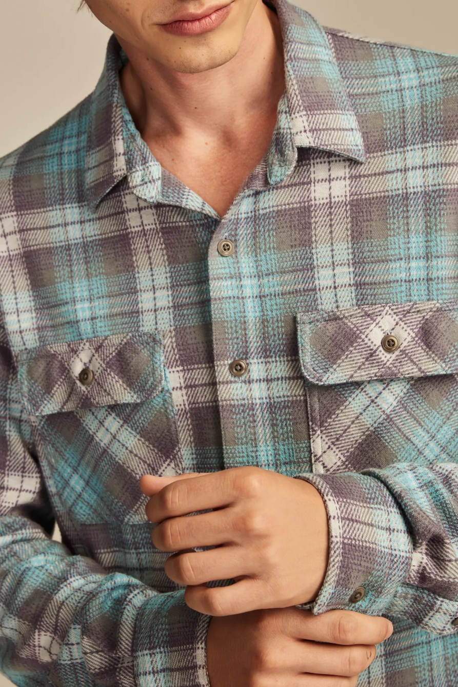 BRUSHED LONG SLEEVE KNIT SHIRTING, image 2