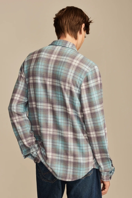 BRUSHED LONG SLEEVE KNIT SHIRTING, image 3
