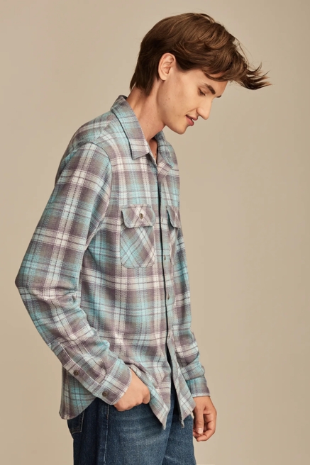 BRUSHED LONG SLEEVE KNIT SHIRTING, image 4