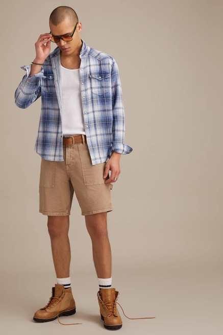 DOUBLE GAUZE LONG SLEEVE MASA WESTERN SHIRT, image 1