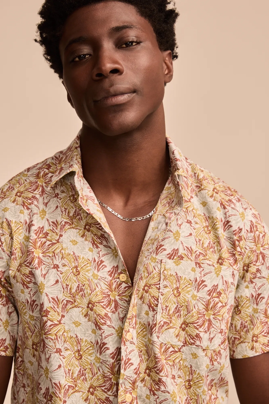 SHORT SLEEVE PRINTED 1 POCKET SHIRT, image 3