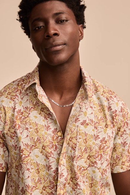 SHORT SLEEVE PRINTED 1 POCKET SHIRT, image 3