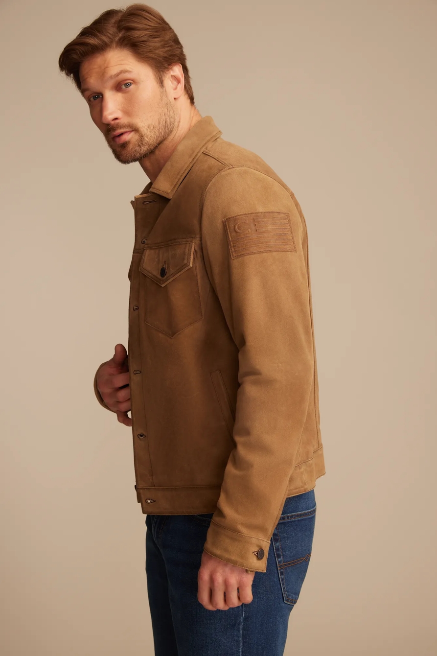 COLE HAUSER SUEDE TRUCKER JACKET, image 3