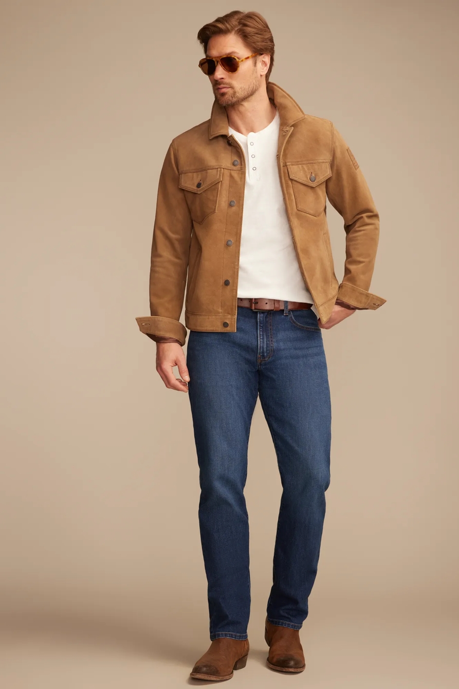 COLE HAUSER SUEDE TRUCKER JACKET, image 5