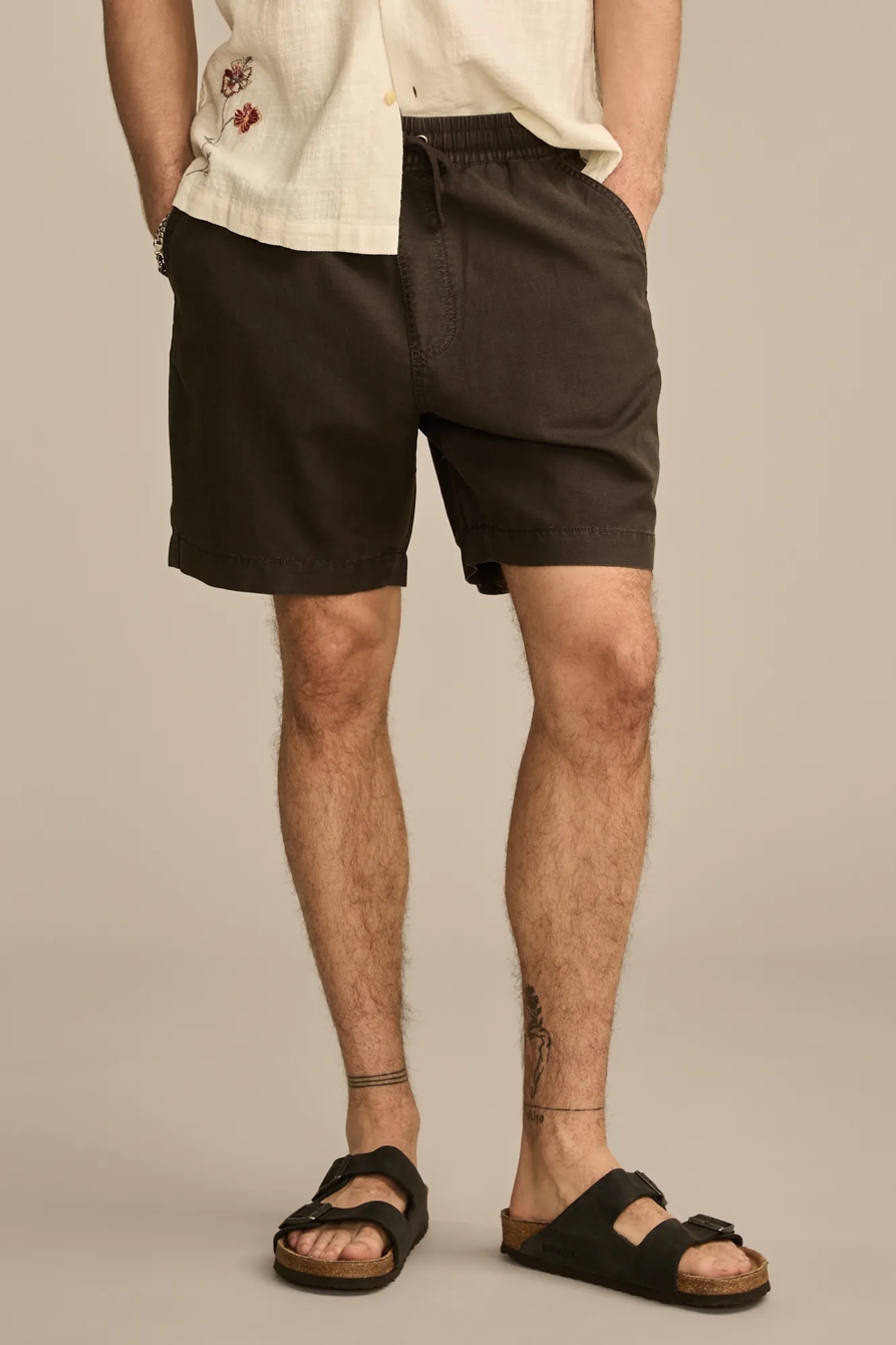 7 INCH LINEN PULL ON SHORT, image 2