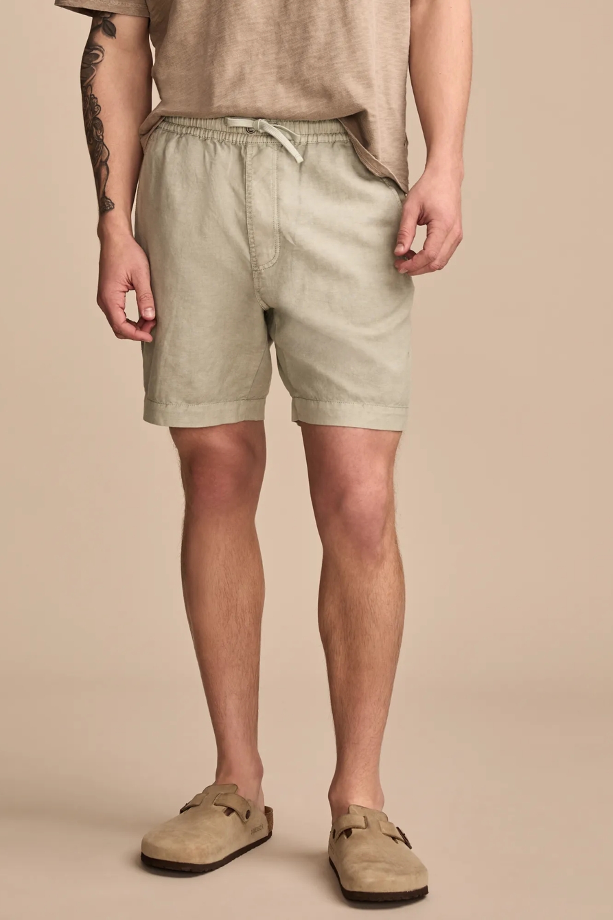 7 INCH LINEN PULL ON SHORT, image 2