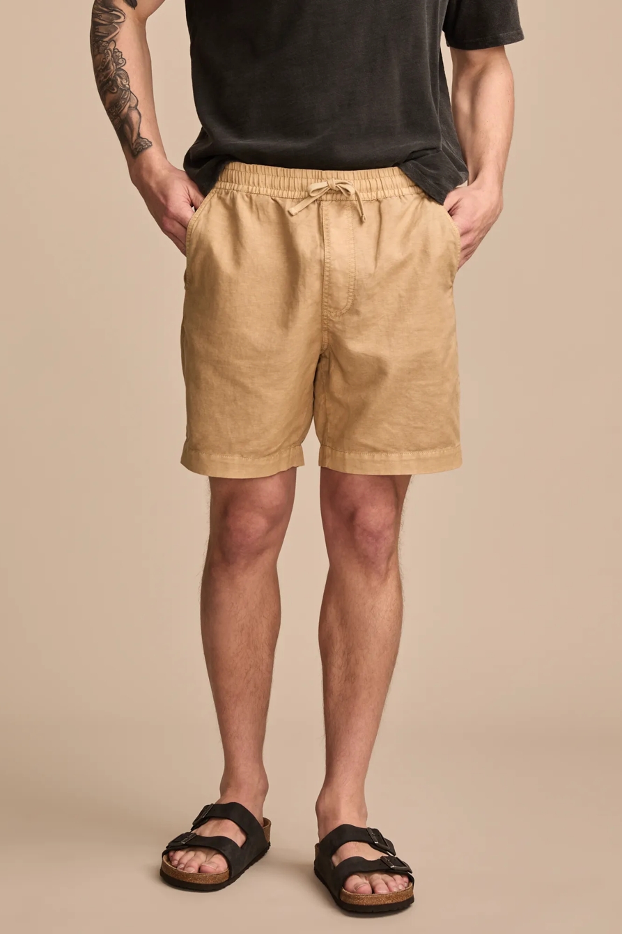 7 INCH LINEN PULL ON SHORT, image 2