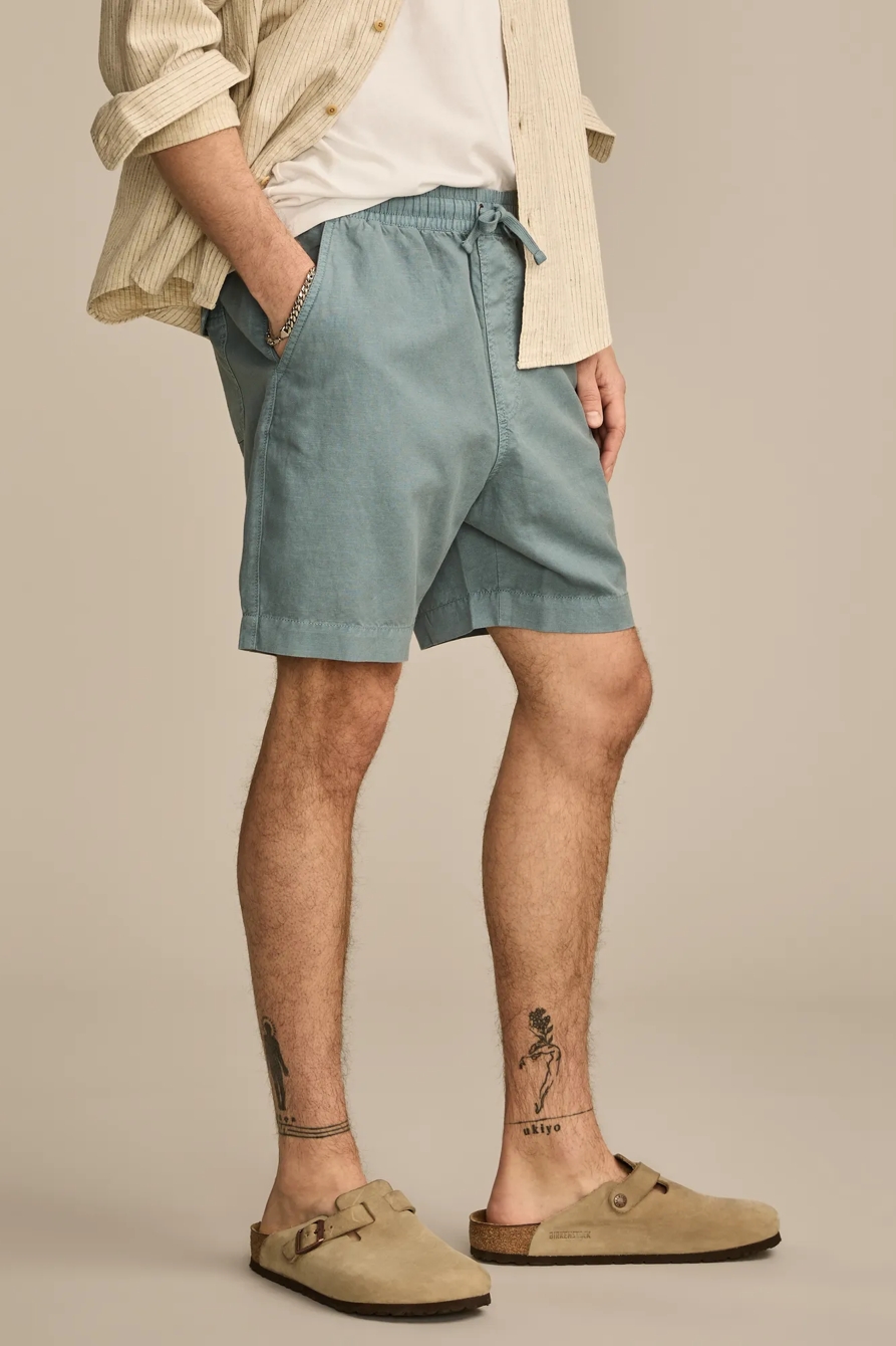 7 INCH LINEN PULL ON SHORT, image 4