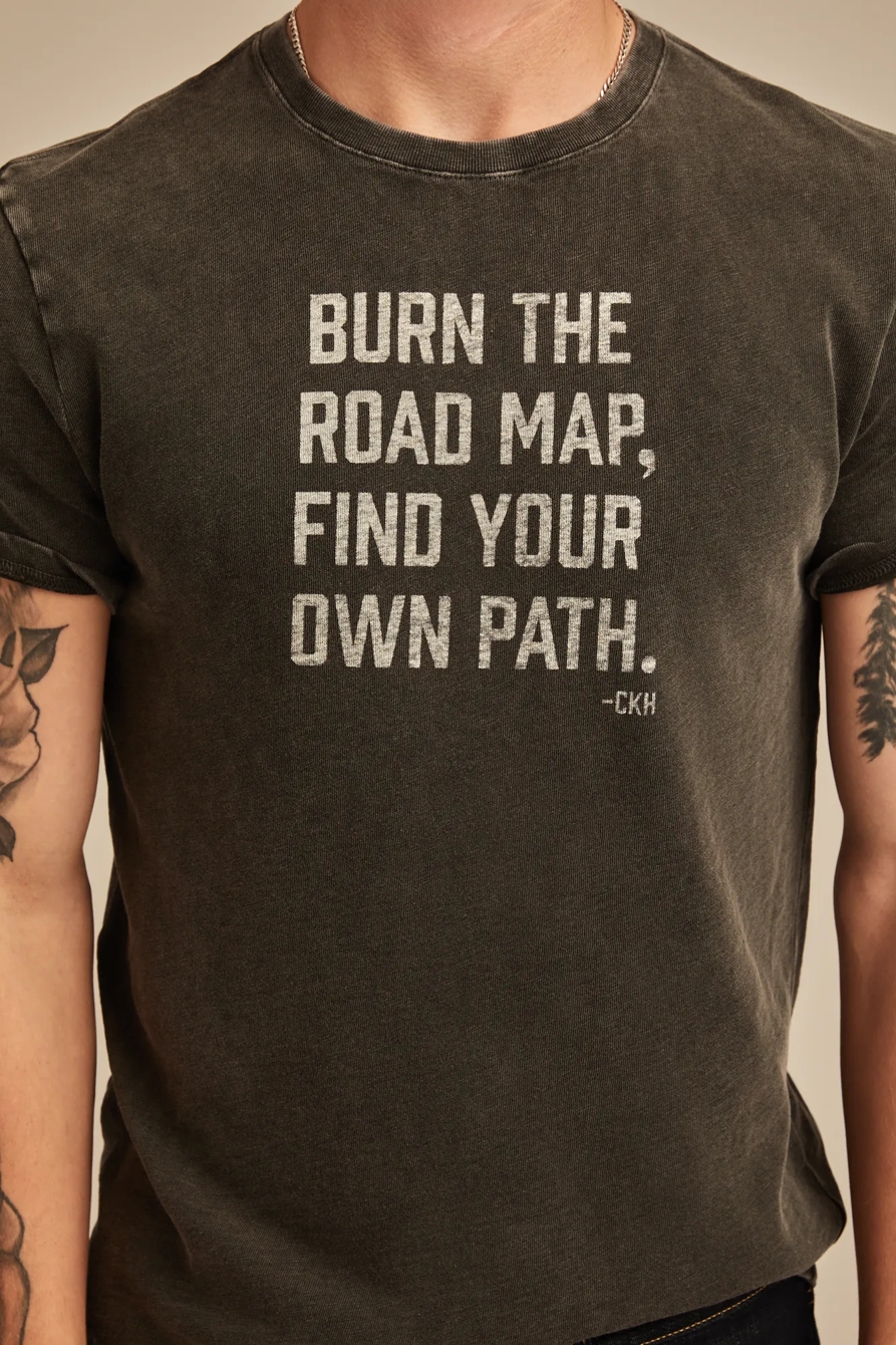 COLE HAUSER BURN THE ROAD MAP GRAPHIC TEE, image 2