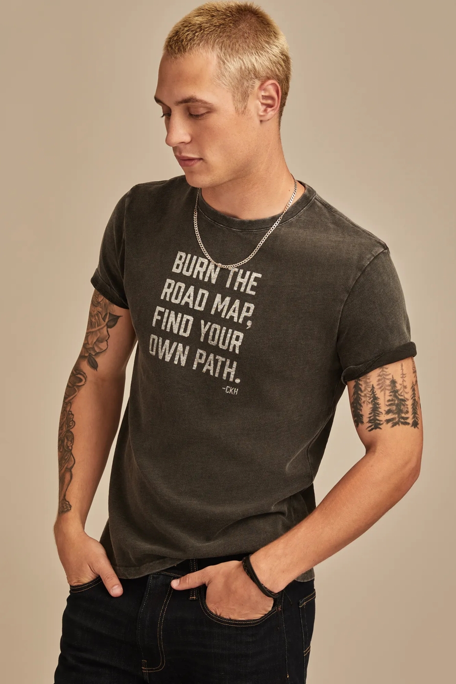 COLE HAUSER BURN THE ROAD MAP GRAPHIC TEE, image 3