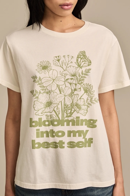 BLOOMING INTO MY BEST SELF BOYFRIEND TEE, image 2