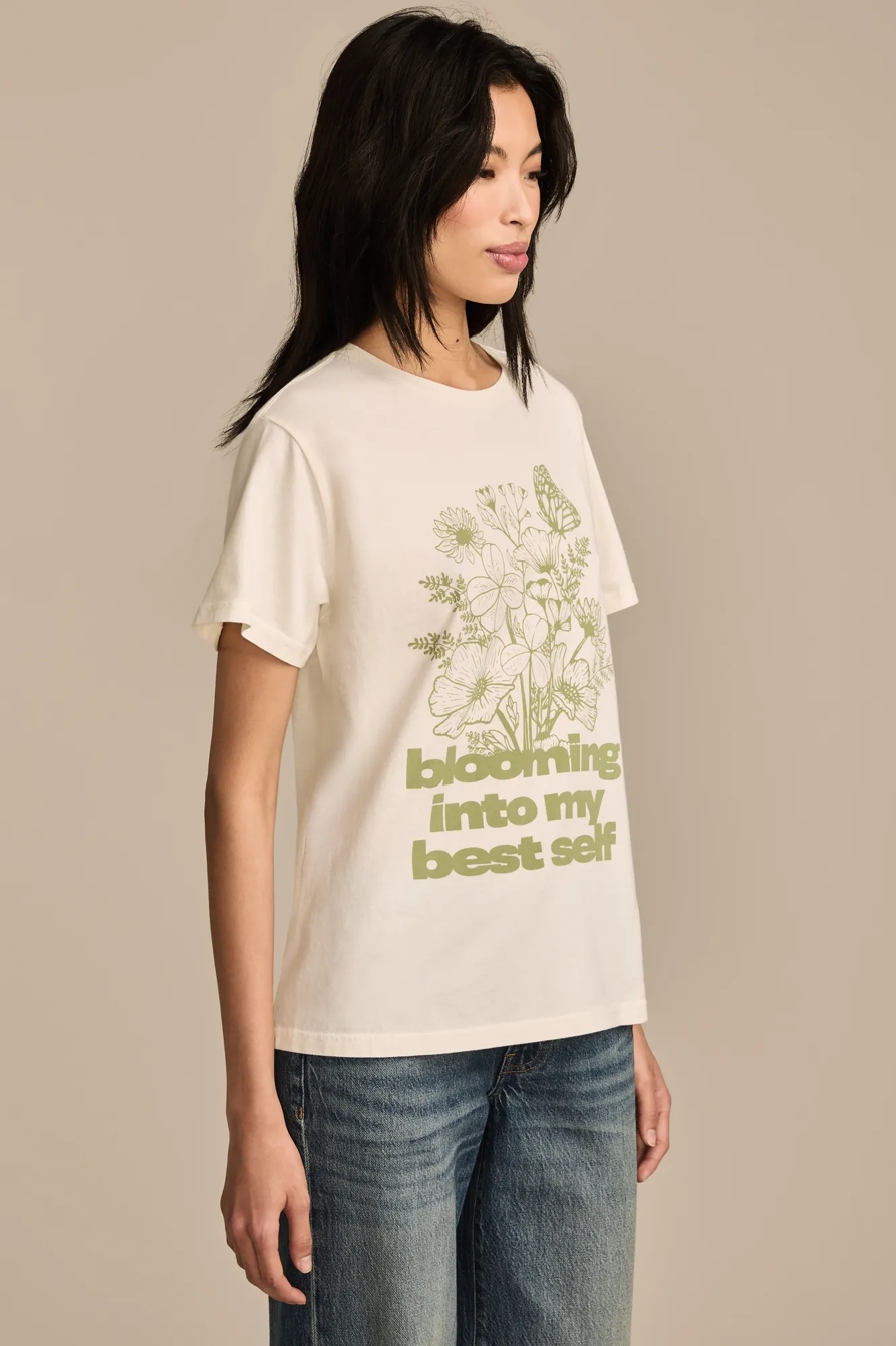BLOOMING INTO MY BEST SELF BOYFRIEND TEE, image 3