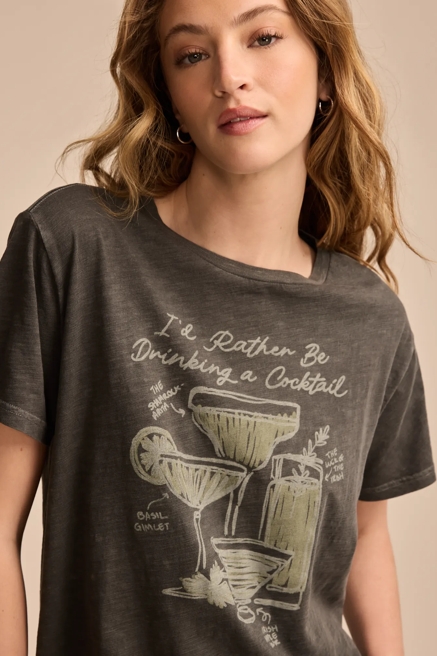 RATHER BE DRINKING BOYFRIEND TEE, image 2