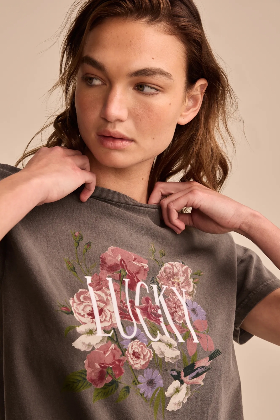 LUCKY BOUQUET BOYFRIEND TEE, image 2