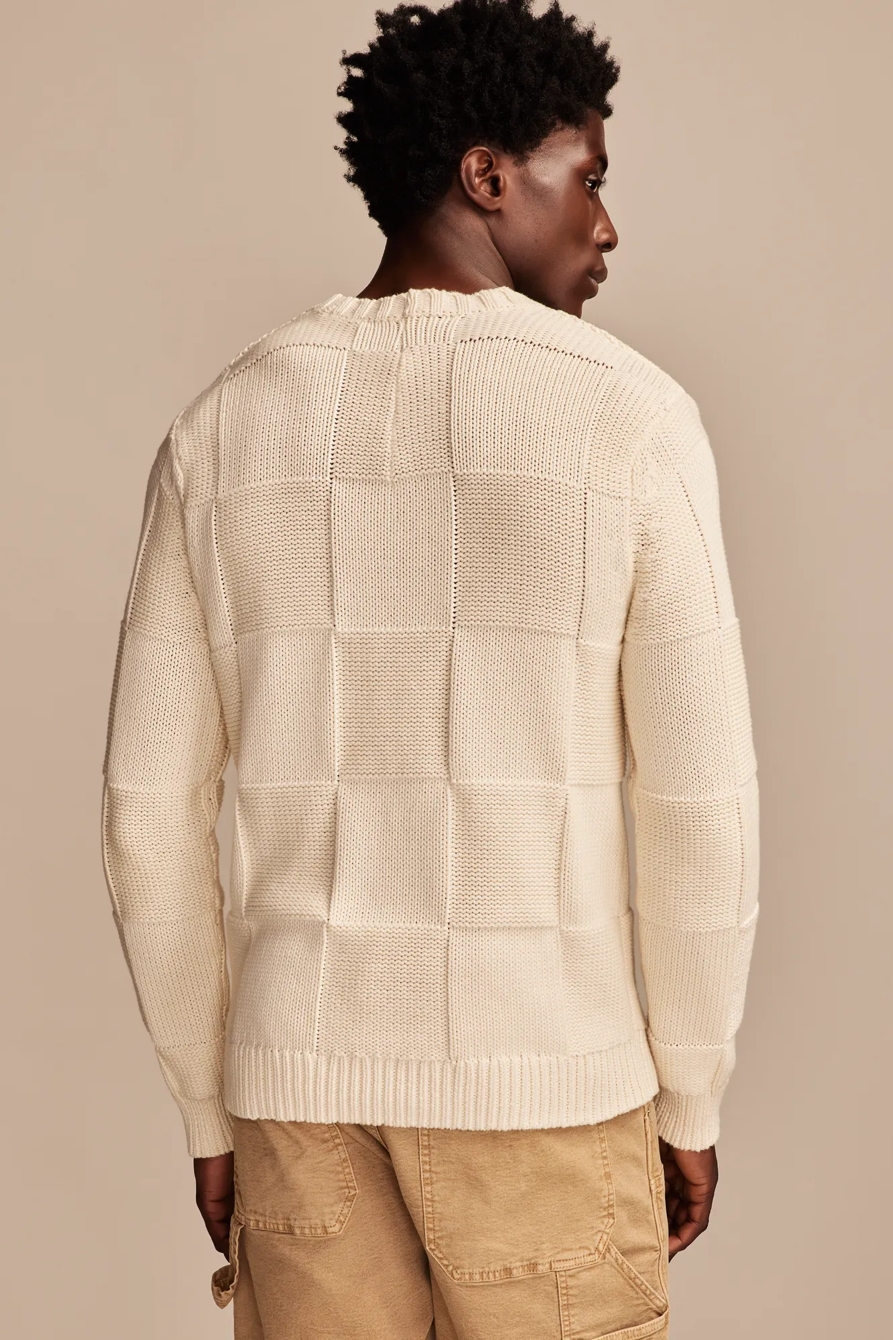CHECK STITCH CREW NECK SWEATER, image 5
