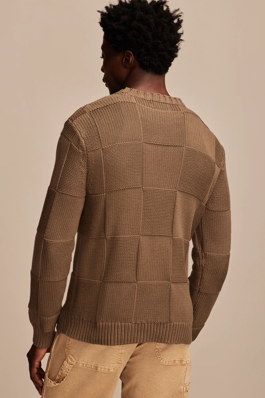 CHECK STITCH CREW NECK SWEATER, image 5