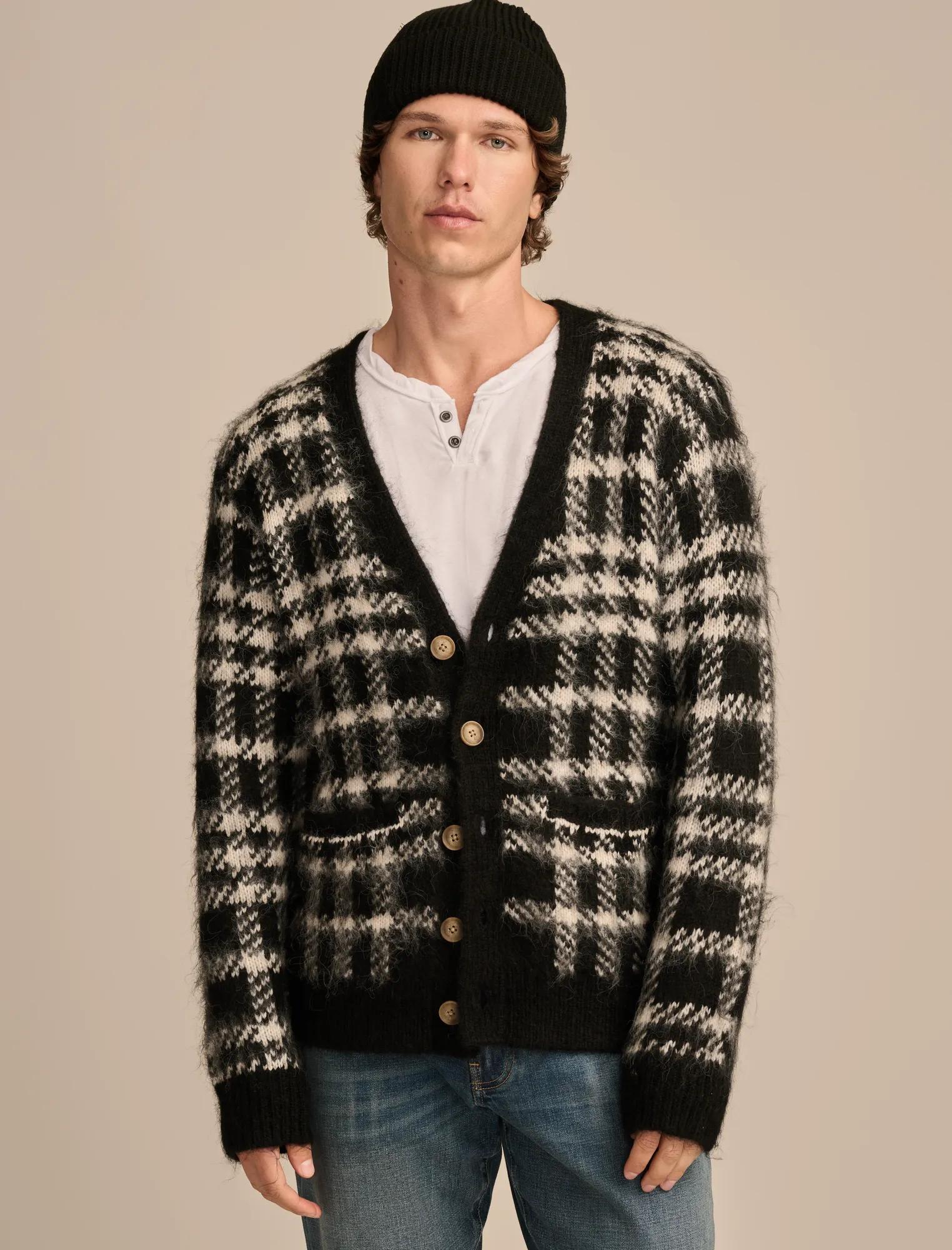 JACQUARD BRUSHED CARDIGAN | Lucky Brand