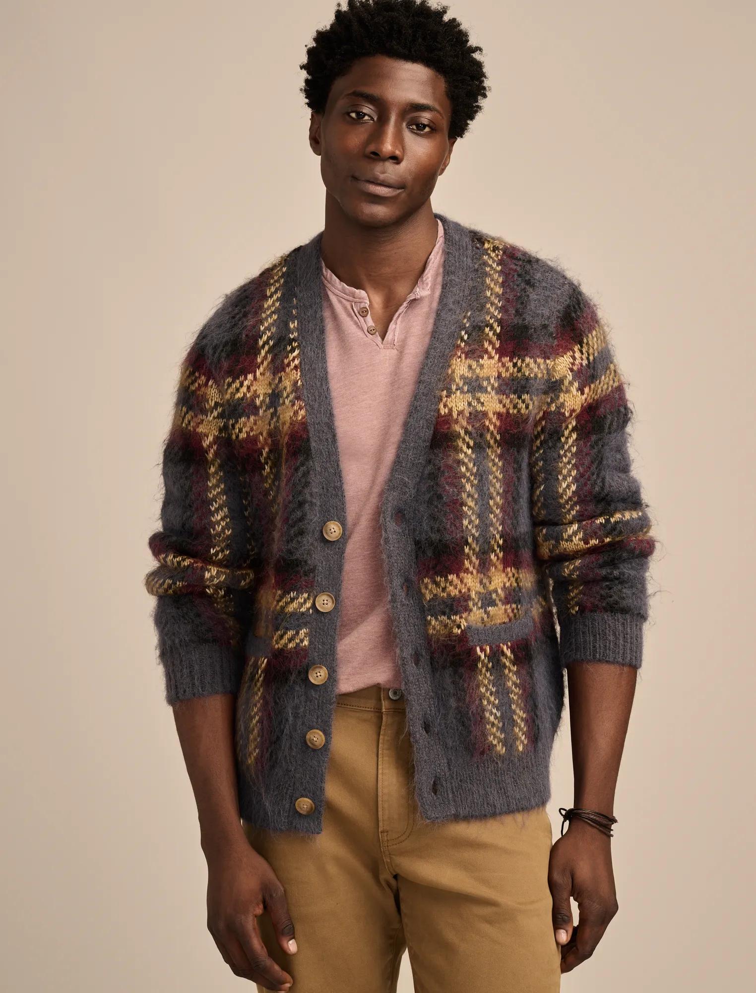 JACQUARD BRUSHED CARDIGAN | Lucky Brand