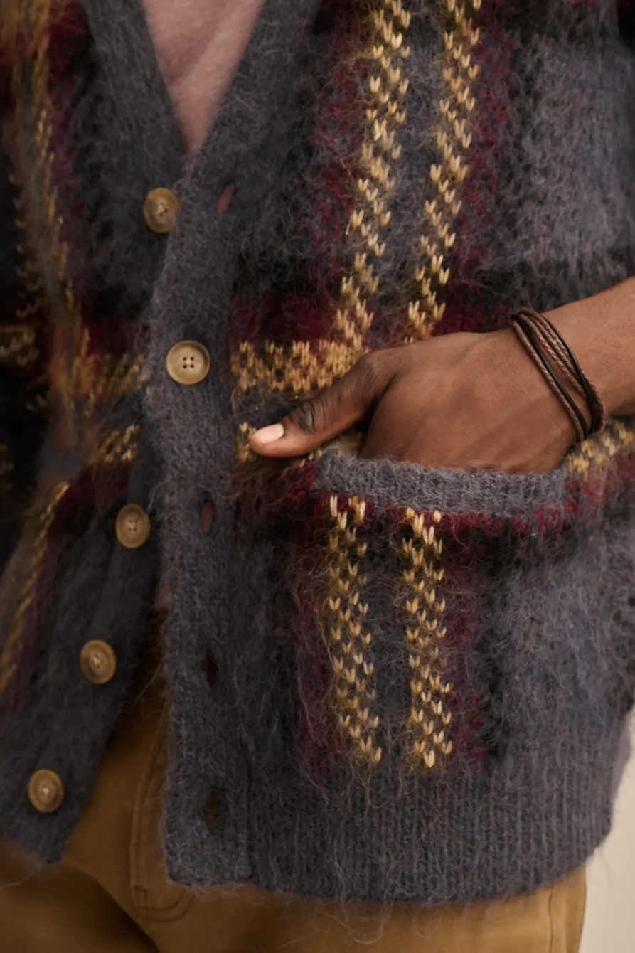 JACQUARD BRUSHED CARDIGAN, image 2