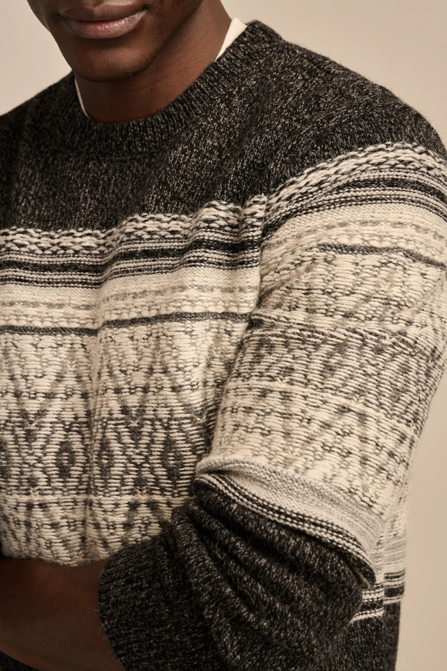 INTARSIA CREW NECK SWEATER, image 2
