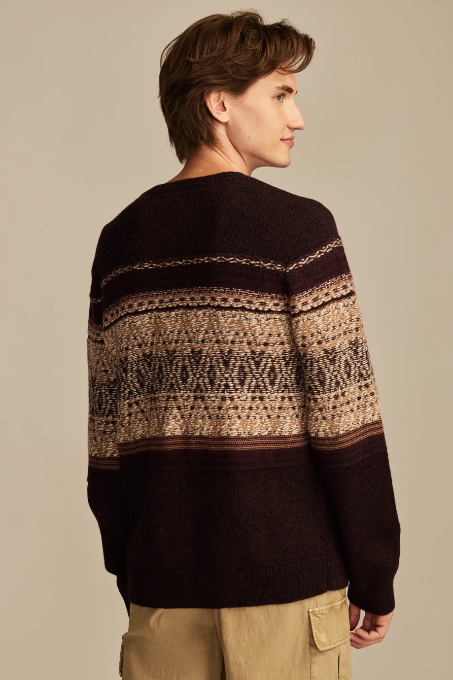 INTARSIA CREW NECK SWEATER, image 3