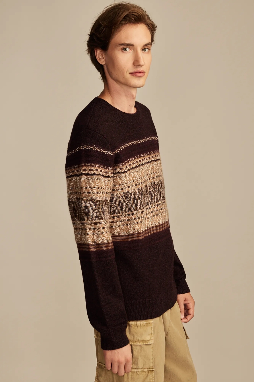 INTARSIA CREW NECK SWEATER, image 4