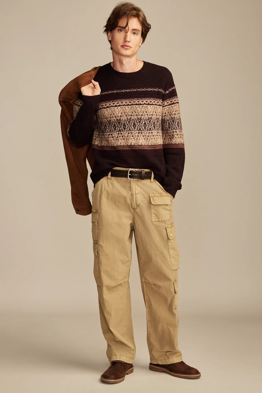 INTARSIA CREW NECK SWEATER, image 5