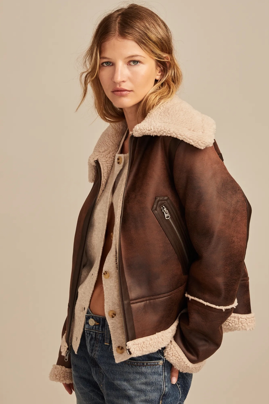 FAUX SHEARLING JACKET, image 4