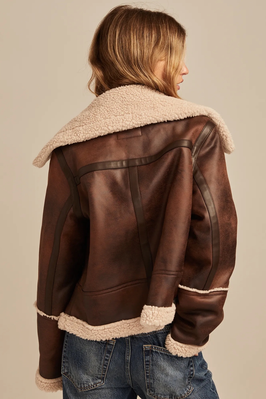 FAUX SHEARLING JACKET, image 5