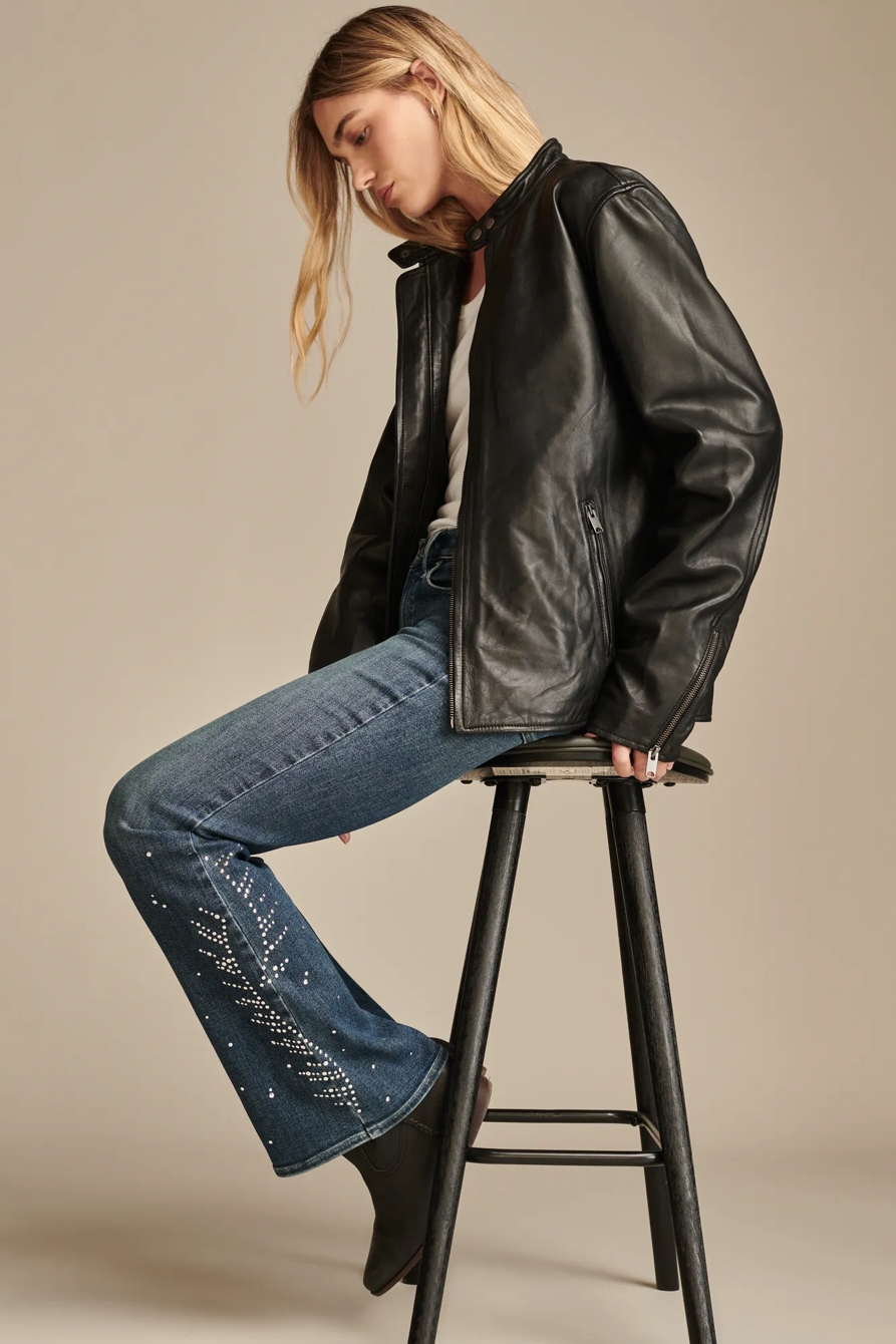 STUDDED LUCKY LEGEND MID RISE SWEET FLARE, image 1