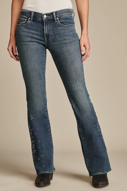 STUDDED LUCKY LEGEND MID RISE SWEET FLARE, image 3