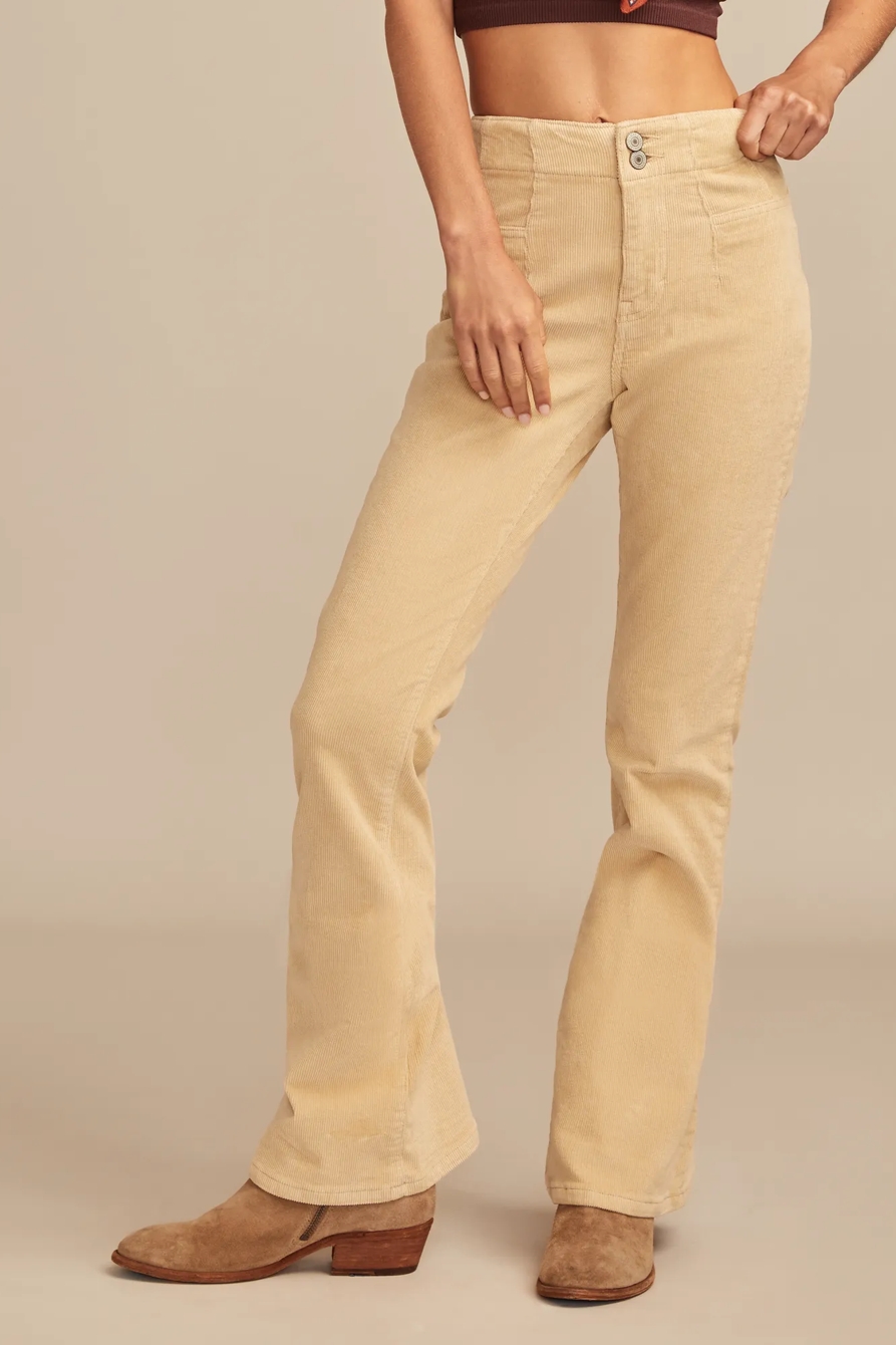 HIGH RISE SEAMED CORDUROY STEVIE FLARE, image 3