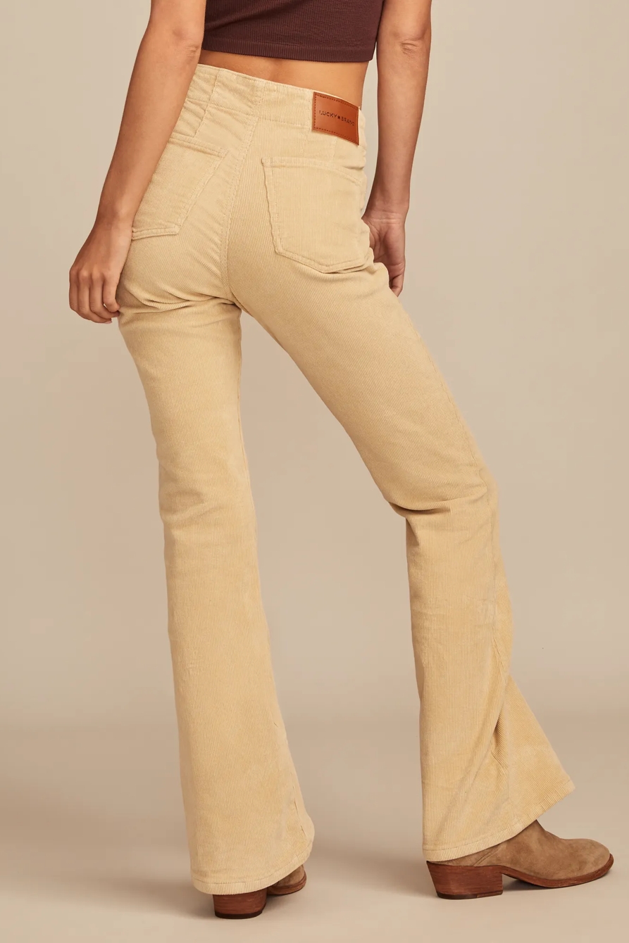 HIGH RISE SEAMED CORDUROY STEVIE FLARE, image 5