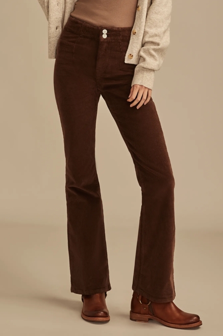 HIGH RISE SEAMED CORDUROY STEVIE FLARE, image 2