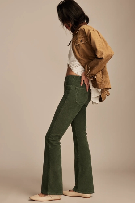 HIGH RISE SEAMED CORDUROY STEVIE FLARE, image 3