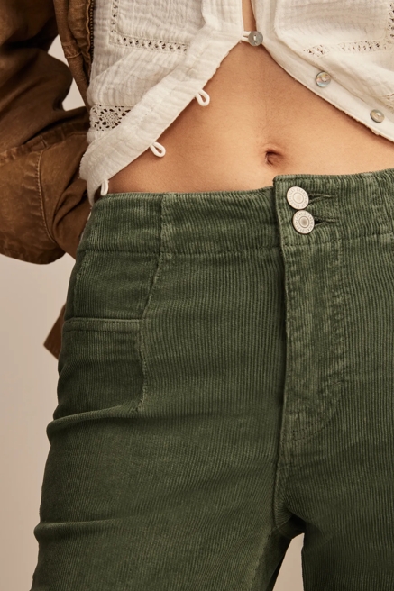 HIGH RISE SEAMED CORDUROY STEVIE FLARE, image 4