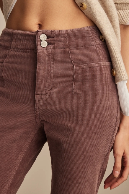 HIGH RISE SEAMED CORDUROY STEVIE FLARE, image 3