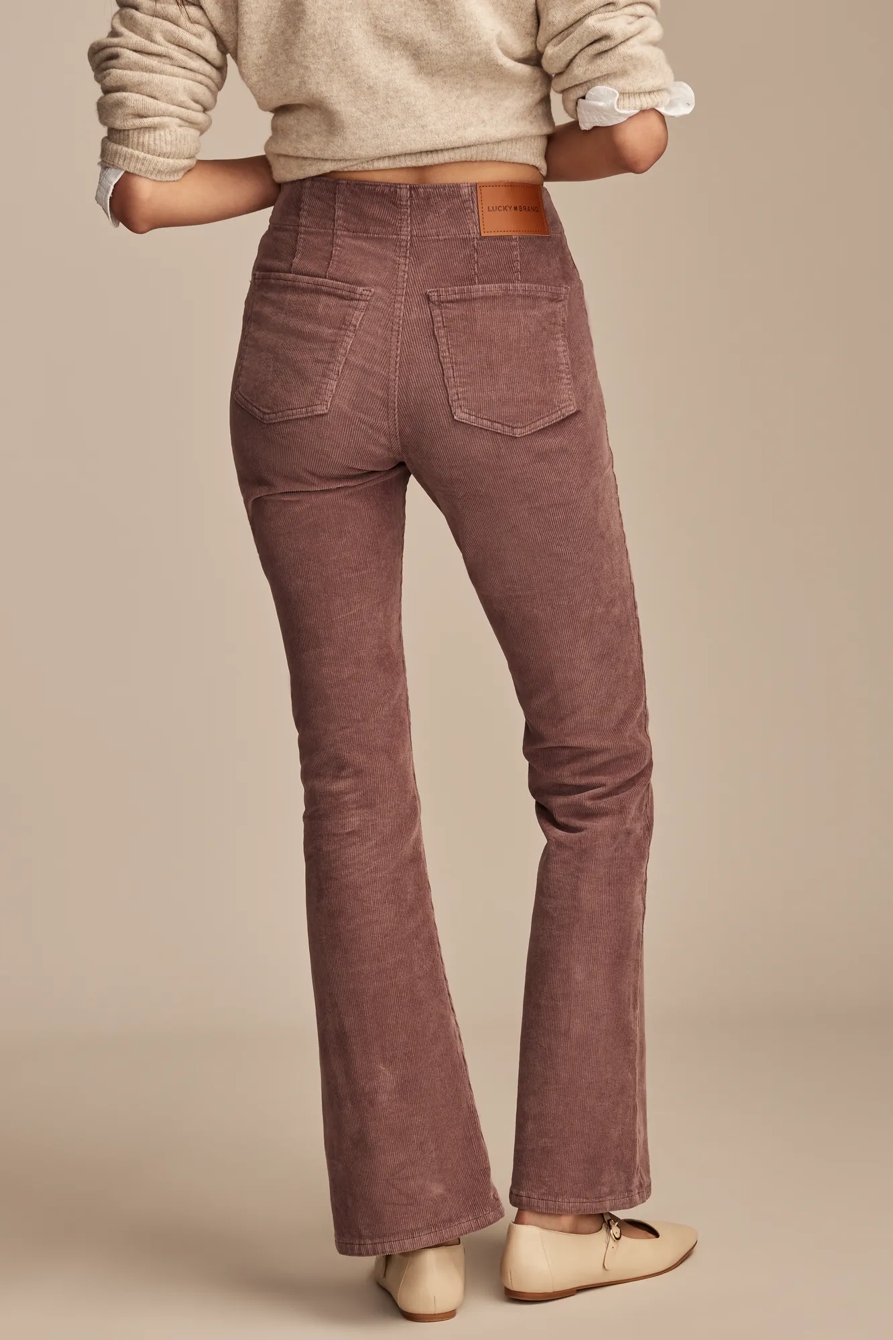 HIGH RISE SEAMED CORDUROY STEVIE FLARE, image 5