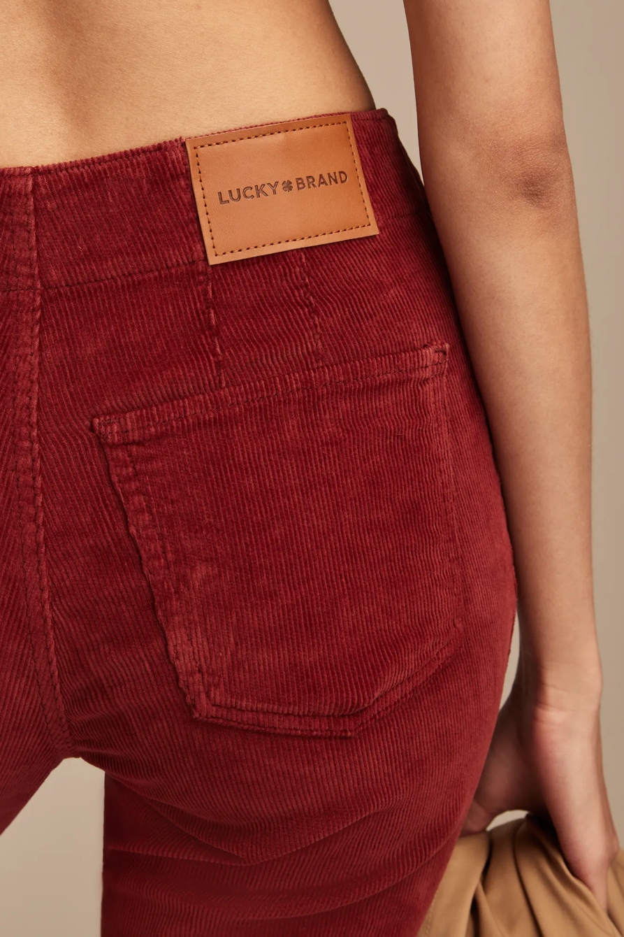 HIGH RISE SEAMED CORDUROY STEVIE FLARE, image 4