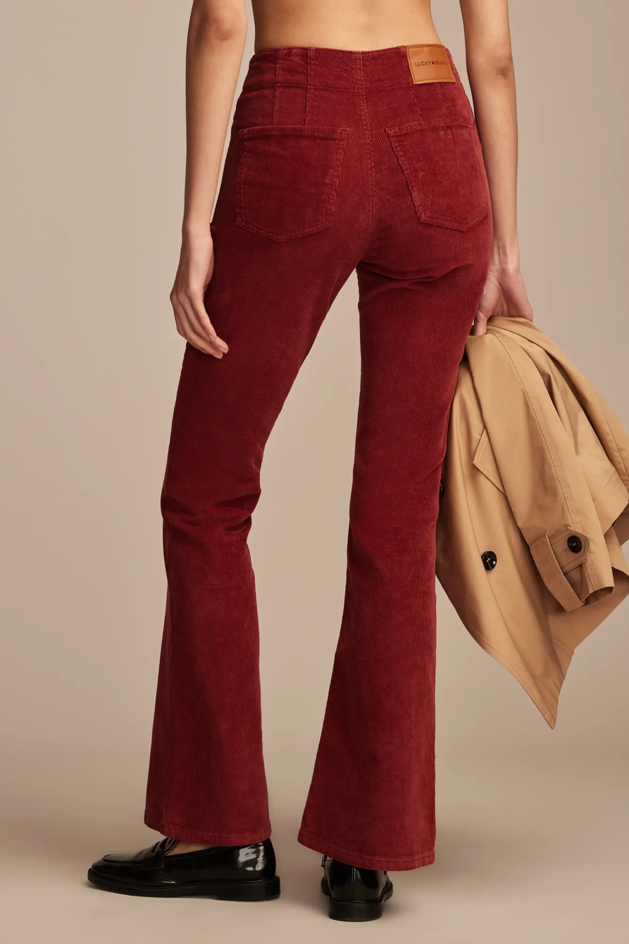 HIGH RISE SEAMED CORDUROY STEVIE FLARE, image 5