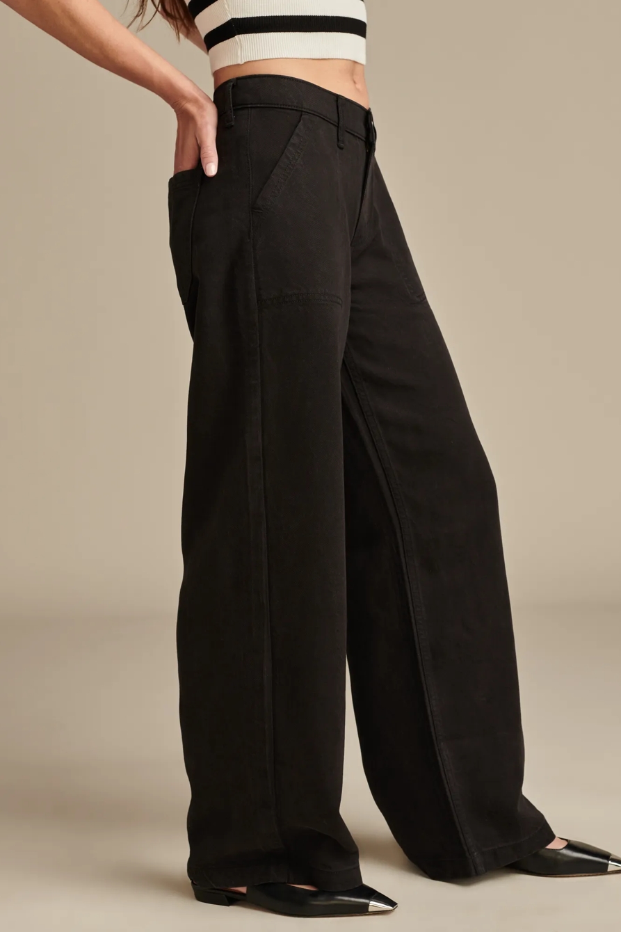 WIDE LEG LIQUID DENIM LUXE UTILITY PANT, image 5