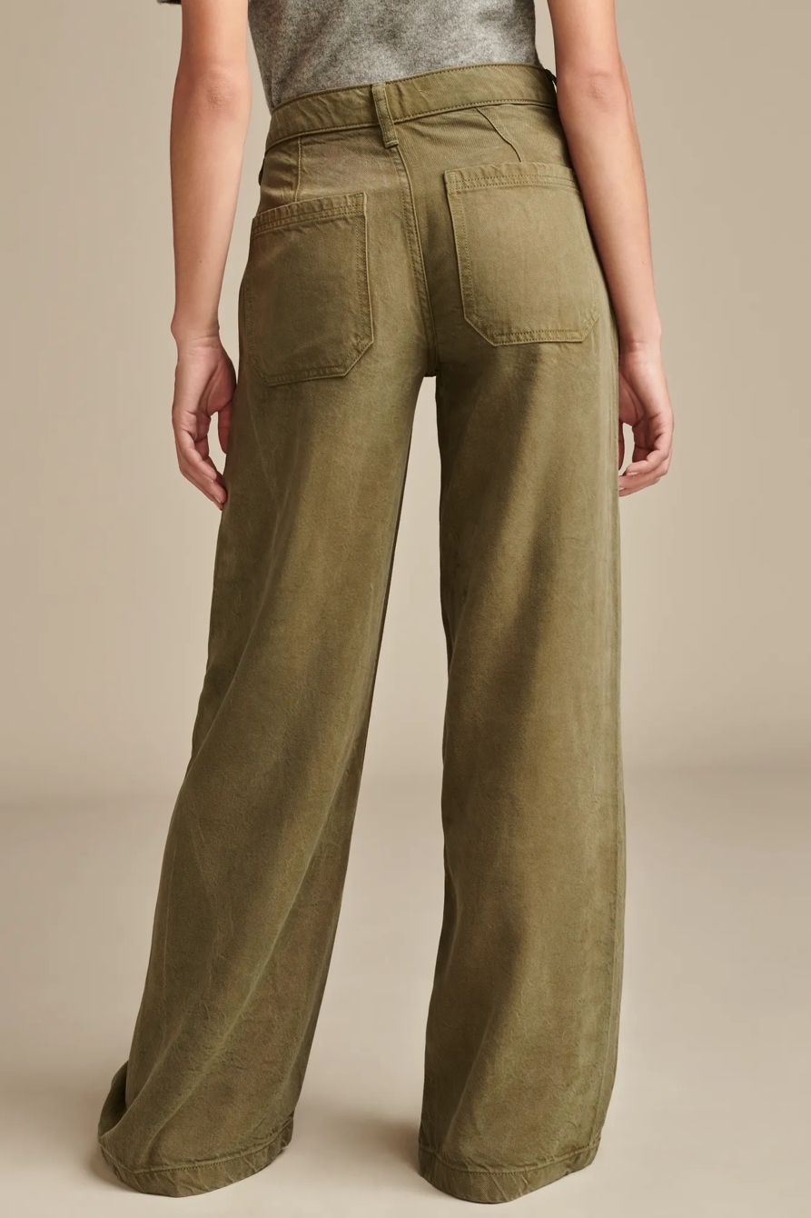 WIDE LEG LIQUID DENIM LUXE UTILITY PANT, image 6