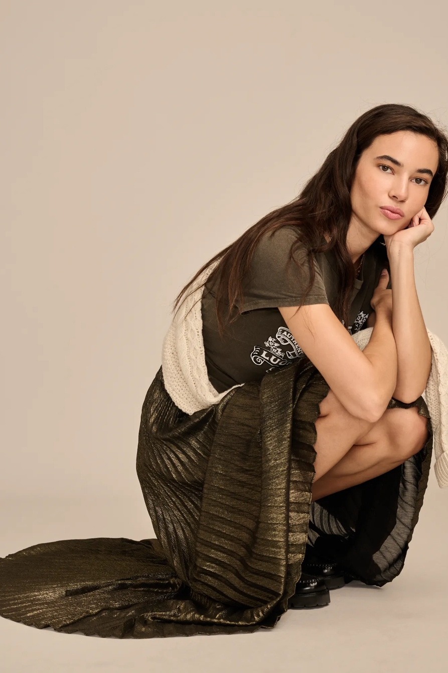 PLEATED MIDI SKIRT, image 2