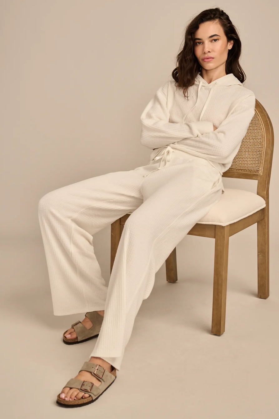 CLOUD WAFFLE WIDE LEG PANT, image 1