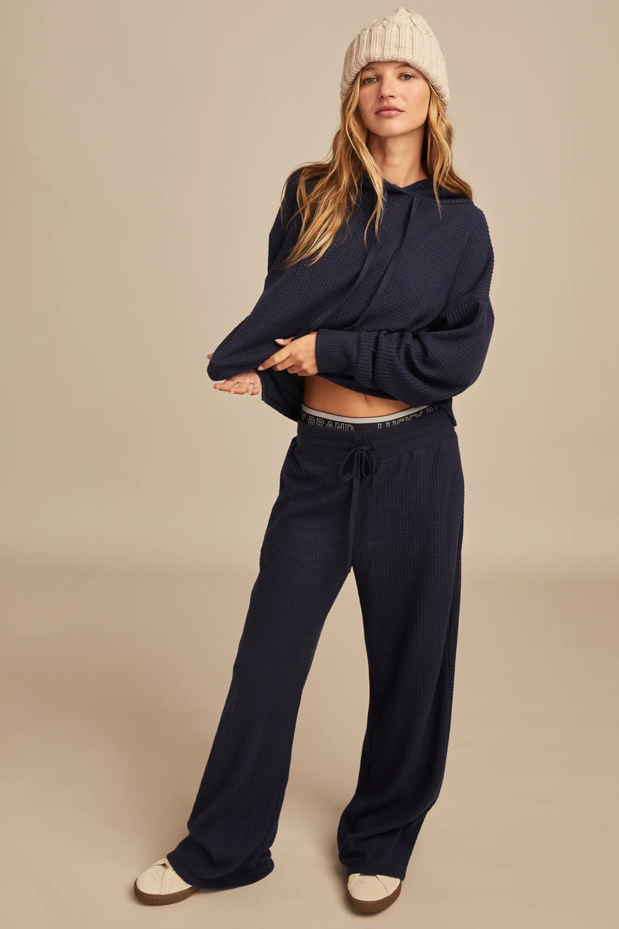 CLOUD WAFFLE WIDE LEG PANT, image 5