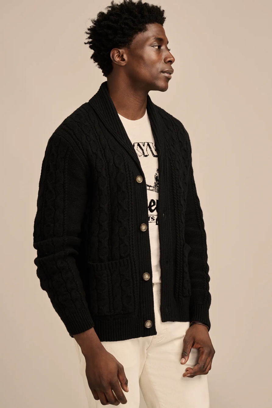CABLE SHAWL CARDIGAN, image 4