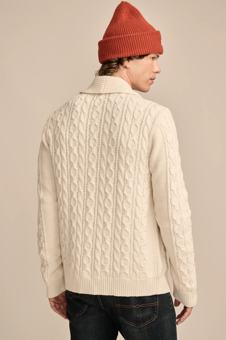 CABLE SHAWL CARDIGAN, image 4