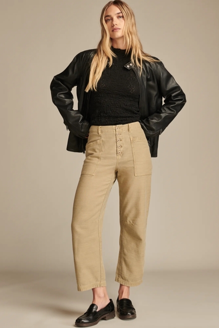 BUTTON FRONT UTILITY PANT, image 3