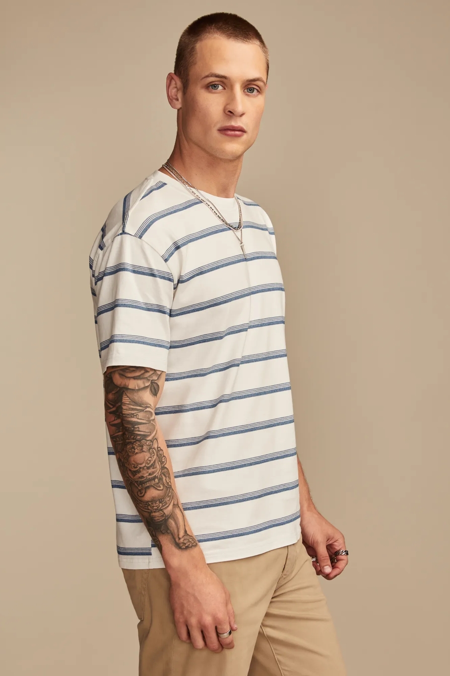 INDIGO STRIPE TEE, image 3